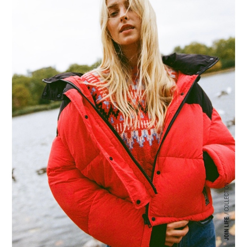 Zara Red Puffer-small